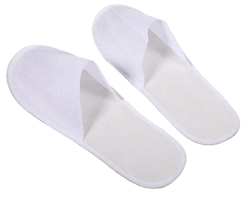 Hotel Supplies Customized Logo Closed Toe Disposable Slippers