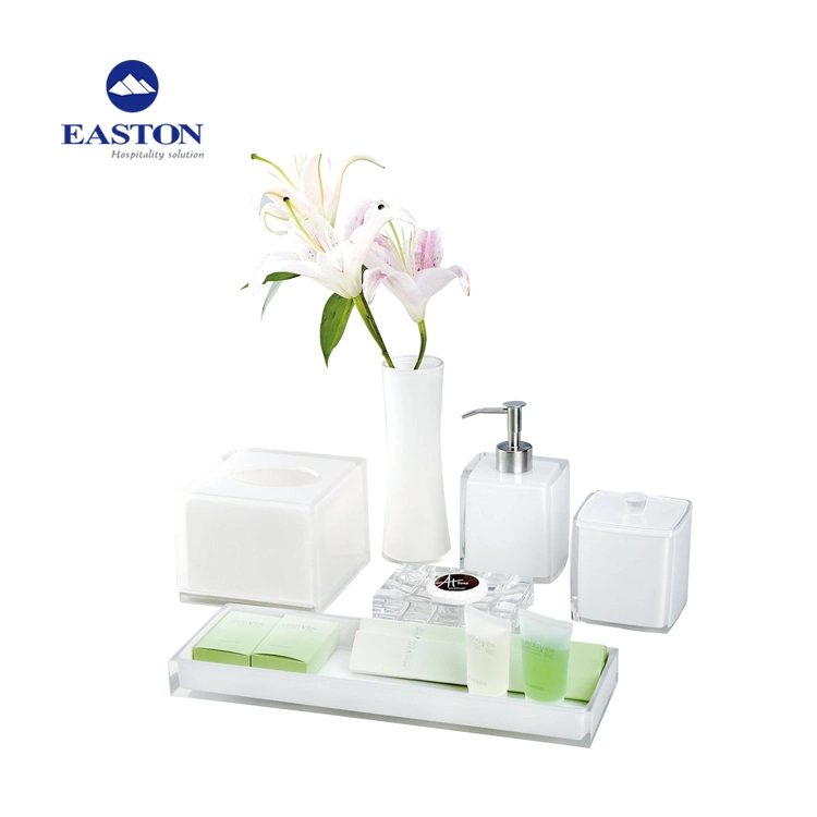 Guangzhou Bathroom Accessories Marble Finish Amenities Holder Set